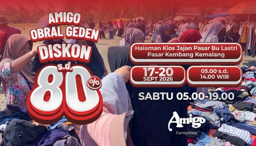 Amigo Obral Geden Meriahkan Pasar Kembang