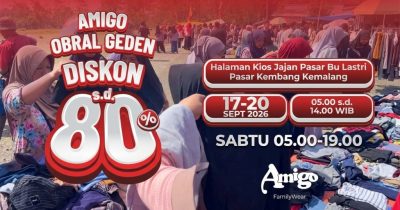 Amigo Obral Geden Meriahkan Pasar Kembang